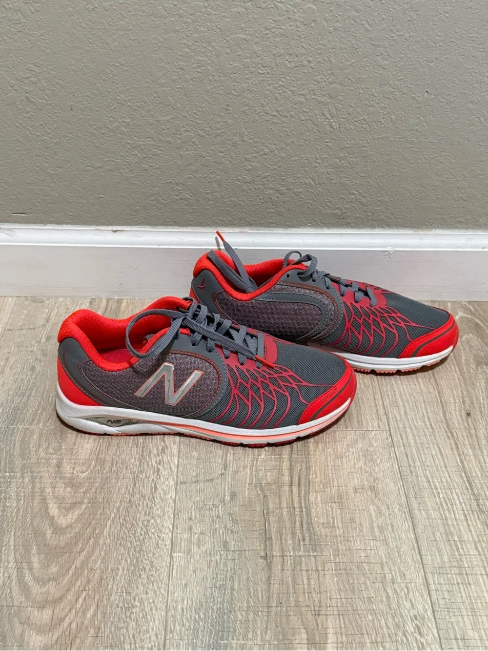 New Balance 1765v2 Walking Shoes Gray Pink Coral Women’s 8.5 Athletic